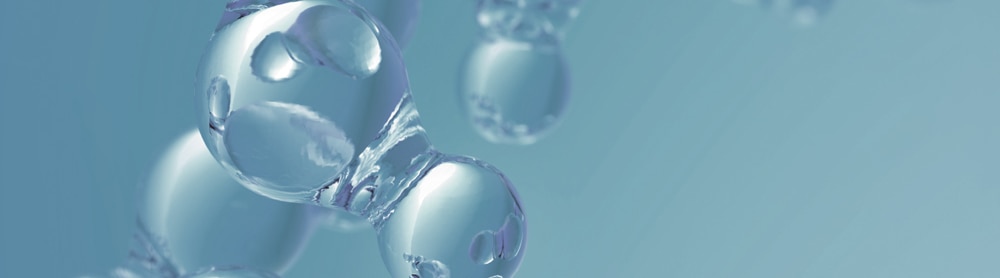 Close up view of molecules