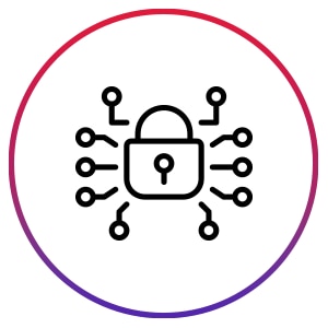 Depiction of a lock with associated features