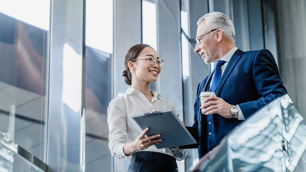 Public sector professionals discussing insights and trends
