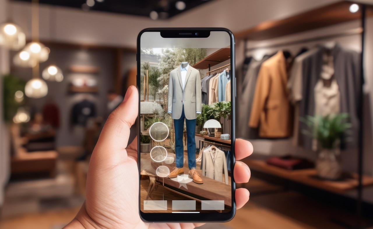 Picture of a retail shop on a mobile