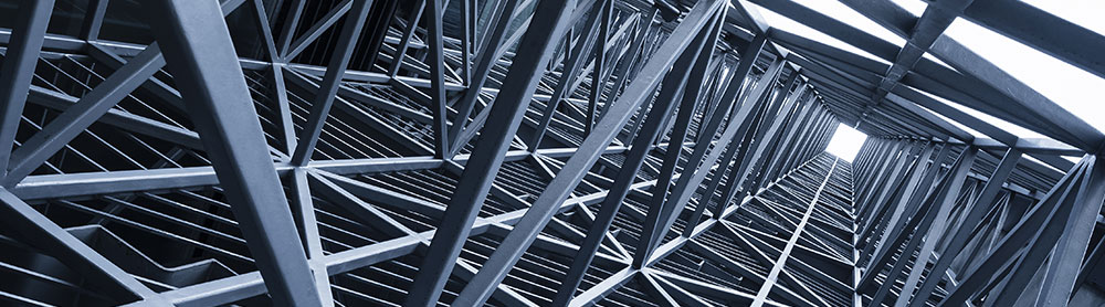 View from the bottom of electricity tower