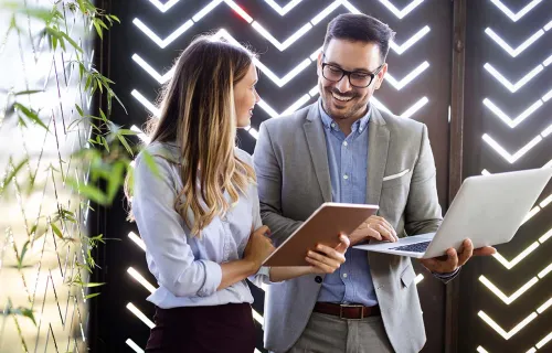 Consultants discussing UNIDO