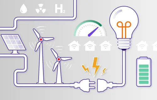 Energy & utilities supply chain illustration