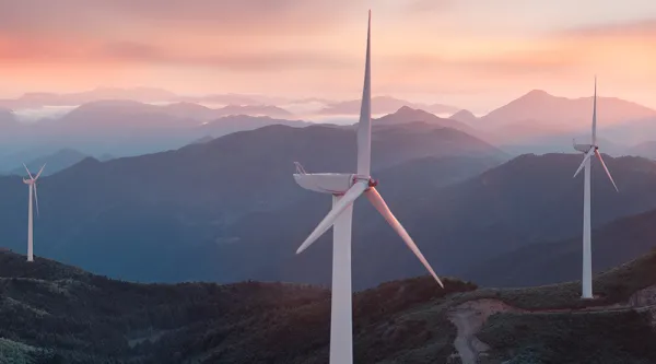 Windmills and solar panels