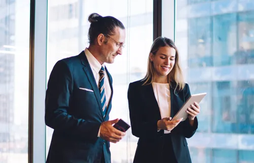 Professionals on discussion